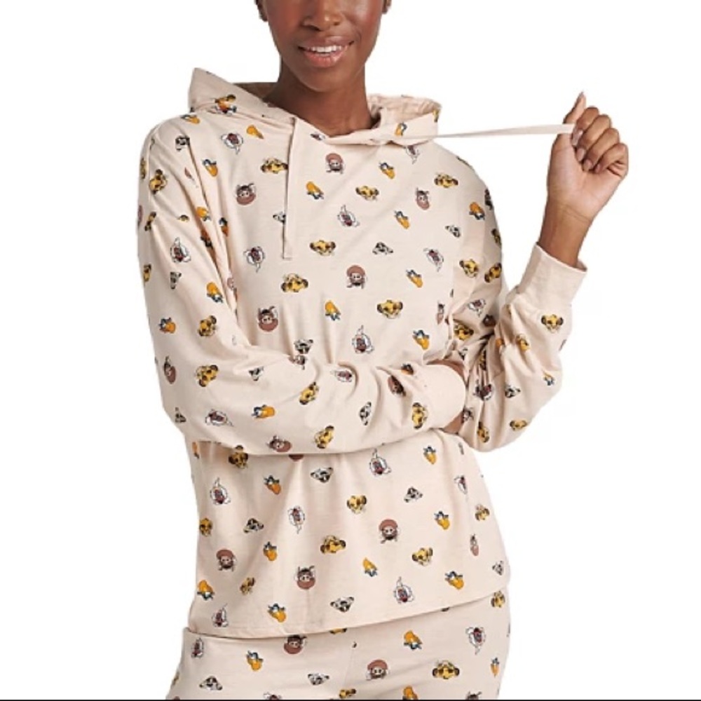 Disney Cream Character Print Hoodie